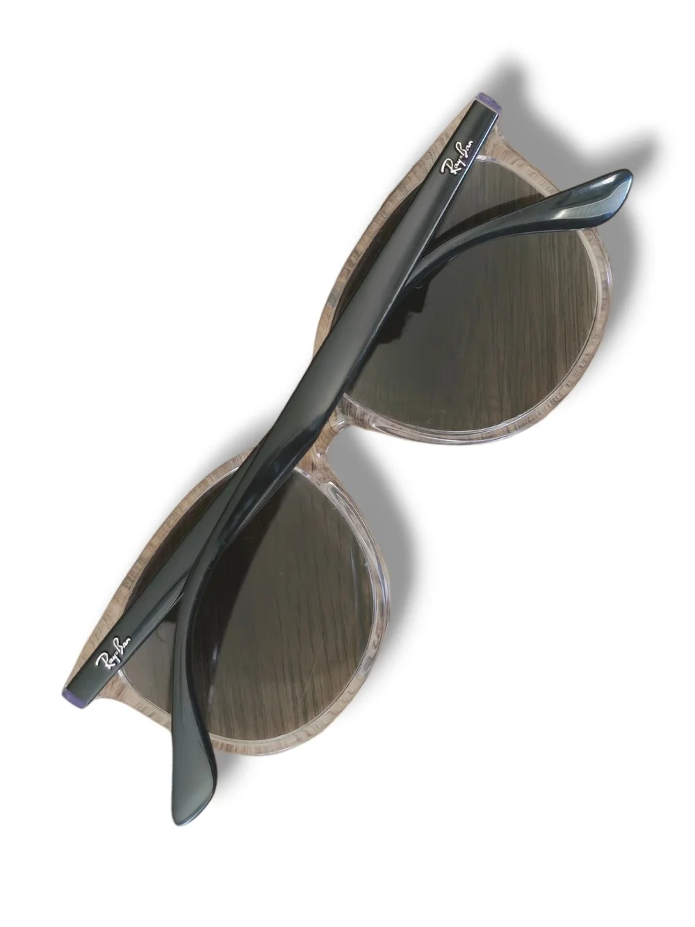 Ray-Ban Clear Frame Women's Sunglasses with Case - Clear/Black (RB4378 6477/11)